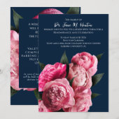 Navy Bloemen Begrafenis Memorial Aankondiging 0111 (Voorkant / Achterkant)