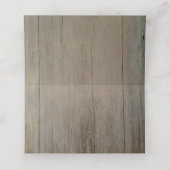 Navy Bloemen en String Lights Rustiek Plaatskaartje (Binnenkant ongevouwen)