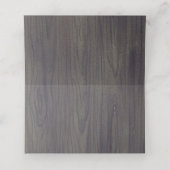 Navy Bloemen Rustiek Hout Mason Jar Bruiloft Plaatskaartje (Binnenkant ongevouwen)