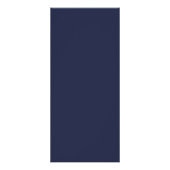 Navy bloemenbruiloft diner. Witte bloemen menu (Achterkant)