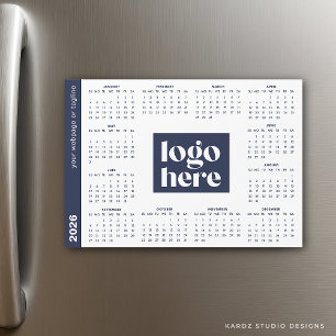 Navy Blue 2026 Zakelijk Uw Logo Branded Kalender