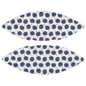 Navy Blue Abstract Flying Bomb Fruit Pattern American Football (Panelen)
