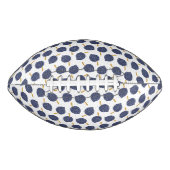 Navy Blue Abstract Flying Bomb Fruit Pattern American Football (Voorkant)