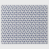 Navy Blue Abstract Flying Bomb Fruit Pattern Cadeaupapier (Vlak)