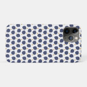 Navy Blue Abstract Flying Bomb Fruit Pattern Case-Mate iPhone Case (Achterkant (horizontaal))