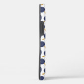 Navy Blue Abstract Flying Bomb Fruit Pattern Case-Mate iPhone Case (Achterkant / Rechts)