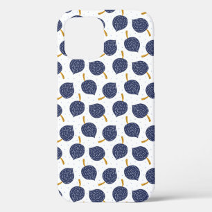 Navy Blue Abstract Flying Bomb Fruit Pattern Case-Mate iPhone Case