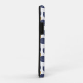Navy Blue Abstract Flying Bomb Fruit Pattern Case-Mate iPhone Case (Achterkant/rechts)