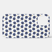 Navy Blue Abstract Flying Bomb Fruit Pattern Case-Mate iPhone Case (Achterkant (horizontaal))