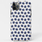 Navy Blue Abstract Flying Bomb Fruit Pattern Case-Mate iPhone Case (Achterkant)