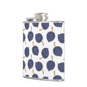 Navy Blue Abstract Flying Bomb Fruit Pattern Heupfles (Links)