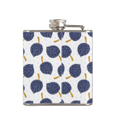 Navy Blue Abstract Flying Bomb Fruit Pattern Heupfles (Achterkant)