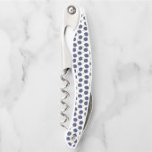 Navy Blue Abstract Flying Bomb Fruit Pattern Kurkentrekker (Voorkant)