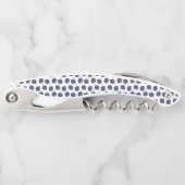 Navy Blue Abstract Flying Bomb Fruit Pattern Kurkentrekker (Voorkant)