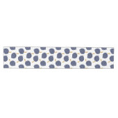 Navy Blue Abstract Flying Bomb Fruit Pattern Medium Tafelloper (Horizontaal)