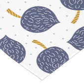 Navy Blue Abstract Flying Bomb Fruit Pattern Medium Tafelloper (Hoek)