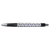 Navy Blue Abstract Flying Bomb Fruit Pattern Pen (Voorkant)