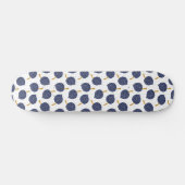 Navy Blue Abstract Flying Bomb Fruit Pattern Persoonlijk Skateboard (Horizontaal)