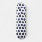 Navy Blue Abstract Flying Bomb Fruit Pattern Persoonlijk Skateboard (Voorkant)