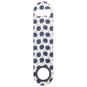 Navy Blue Abstract Flying Bomb Fruit Pattern Speed Flessenopener