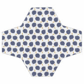 Navy Blue Abstract Flying Bomb Fruit Pattern Voetbal (Enkel)