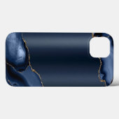 Navy blue abstract Hoesje-Mate iPhone Case (Achterkant (horizontaal))