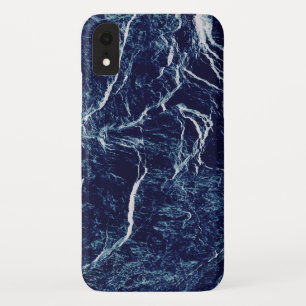 Navy Blue Abstract Pattern Case-Mate iPhone Case