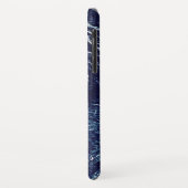 Navy Blue Abstract Pattern Case-Mate iPhone Case (Achterkant/links)