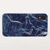 Navy Blue Abstract Pattern Case-Mate iPhone Case (Achterkant (horizontaal))