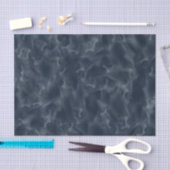 Navy Blue Abstracte Waterverf Stain Elegant Chic Tissuepapier (Craft)