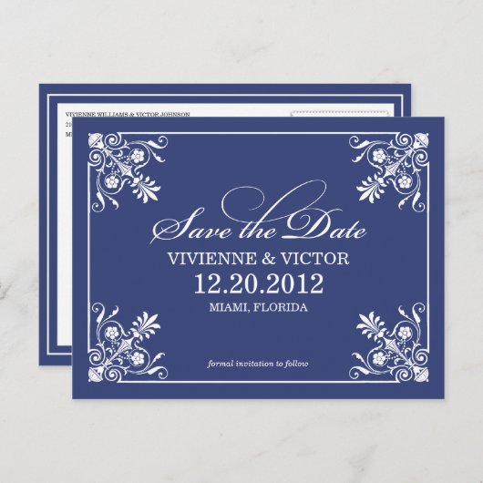 NAVY BLUE-AFFAIRE | SLA DE DATUM VAN AANKONDIGING  (Voorkant / Achterkant)