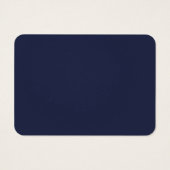 Navy Blue Afstudeerfoto Profielkaart Visitekaartje (Achterkant)