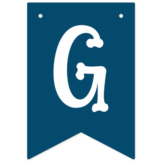 Navy Blue Afstuderen 2023 fotobanner Vlaggetjes (Tweede vlag)