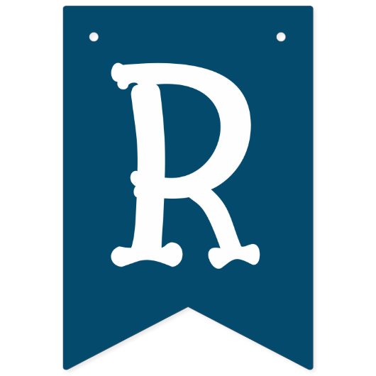 Navy Blue Afstuderen 2023 fotobanner Vlaggetjes (Derde vlag)