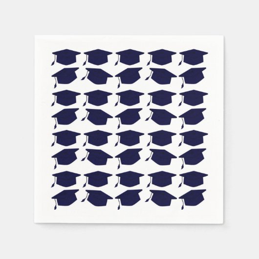 NAVY BLUE AFSTUDEREN PAPIEREN SERVETTEN (Voorkant)