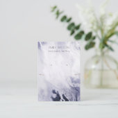 Navy Blue Agate Marble Ketting Earning Display Visitekaartje (Staand voorkant)