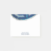 Navy Blue Agate Post-it® Notes (Voorkant)
