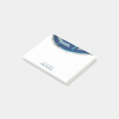 Navy Blue Agate Post-it® Notes (Schuin)