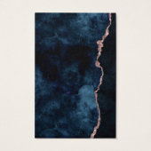 Navy Blue Agate Wedding Accommodations Insert Kaar Visitekaartje (Achterkant)