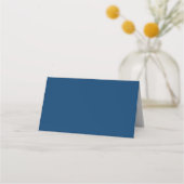 Navy Blue Airline Ticket Escort Place Card Plaatskaartje (Achterkant)