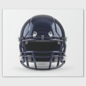 Navy Blue American Football Helmet Cadeaupapier (Vlak)
