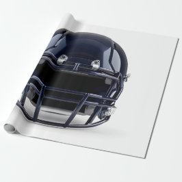 Navy Blue American Football Helmet Cadeaupapier