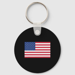 Navy Blue Amerikaanse Vlag T-shirt - Eenvoudig  Sleutelhanger