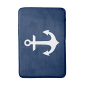 Navy Blue Anchor Badmat (Voorkant Verticaal)