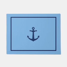 Navy Blue Anchor Deurmat