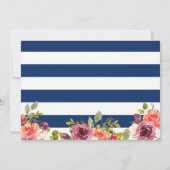 Navy Blue Anchor Floral... ben je mijn Bridesmaid Kaart (Achterkant)