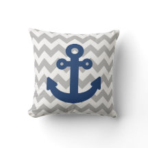 Navy Blue Anchor Light Grey