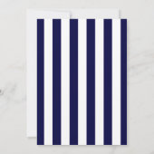 Navy Blue Anchor Nautical 5x7 Weddenschap Kaart (Achterkant)