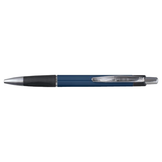 Navy Blue Anchor Nautical Personalized Pen (Achterkant)