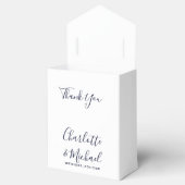 Navy Blue Anchor Nautical Wedding Bedankdoosjes (Geopend)